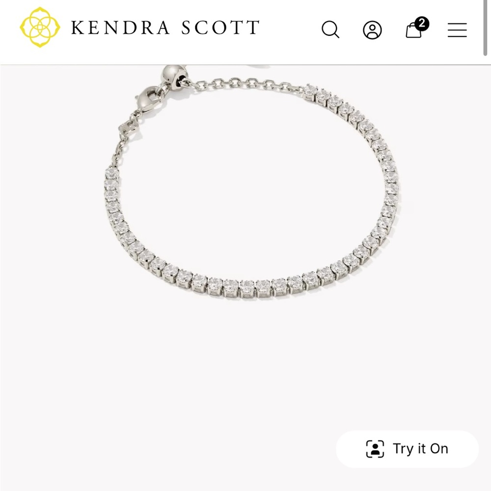 Kendra Scott Renee Silver Tennis Bracelet